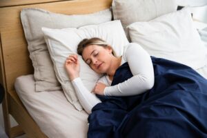 women sleeping peacefully