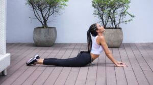 Pelvic tilt exercise for lower back pain support
